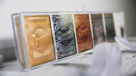 Crystal Case - 6 Decks - 52 Wonders Playing Cards Spielkarten Bicycle Fontaine Anyone Orbit Butterfly